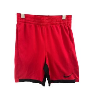 Nike Dri-Fit Standard Fit Red Basketball Shorts Size Boys Youth Medium M - EUC